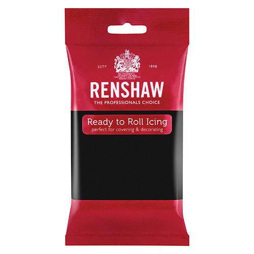 Renshaw Fondant Icing 250g Pack Jet Black